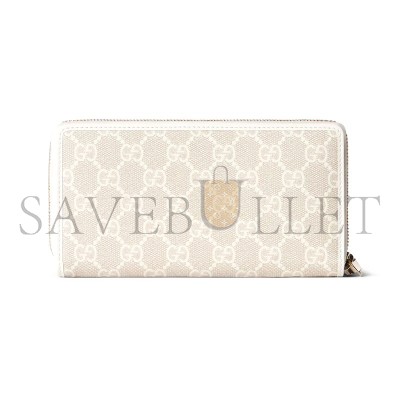 GUCCI GG EMBLEM ZIP AROUND WALLET 819122 (19*10*2.5cm) GUCCI GG EMBLEM ZIP AROUND WALLET 819122 (19*10*2.5cm)